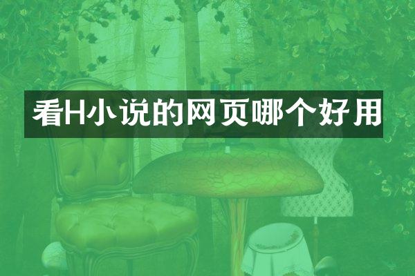 看H小说的网页哪个好用