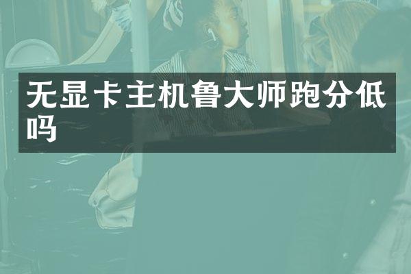 无显卡主机鲁大师跑分低吗