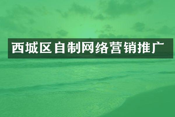 西城区自制网络营销推广