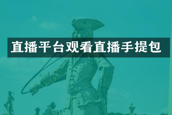 直播平台观看直播手提包