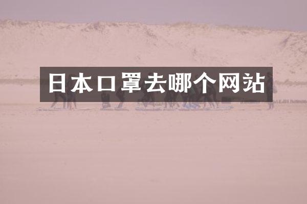 日本口罩去哪个网站