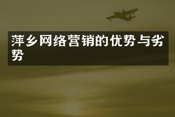 萍乡网络营销的优势与劣势