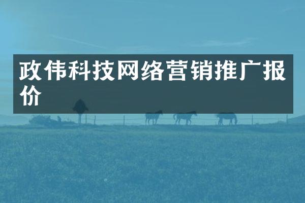 政伟科技网络营销推广报价