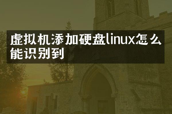 虚拟机添加硬盘linux怎么才能识别到