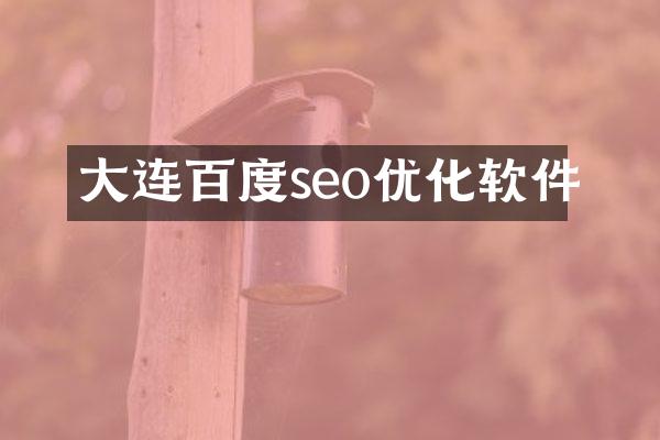 大连百度seo优化软件