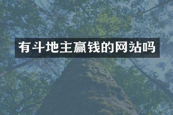 有斗地主赢钱的网站吗