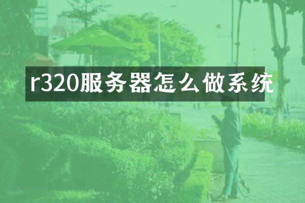 r320服务器怎么做系统