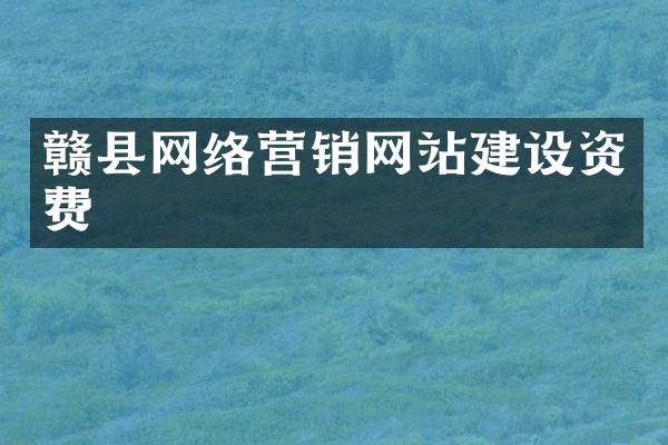 赣县网络营销网站建设资费