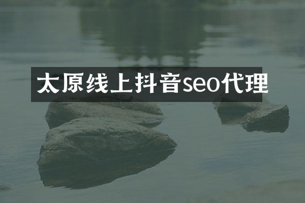 太原线上抖音seo代理