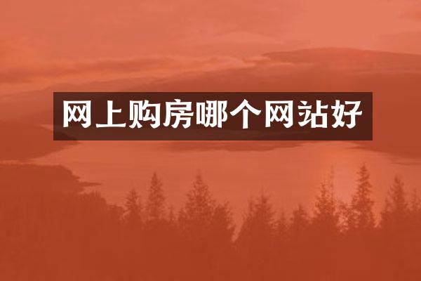 网上购房哪个网站好