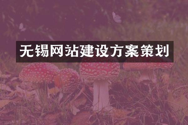 无锡网站建设方案策划