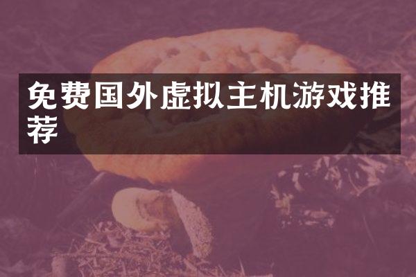 免费国外虚拟主机游戏推荐