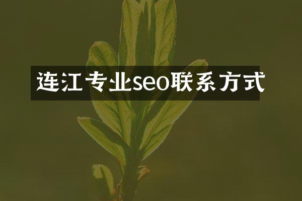 连江专业seo联系方式