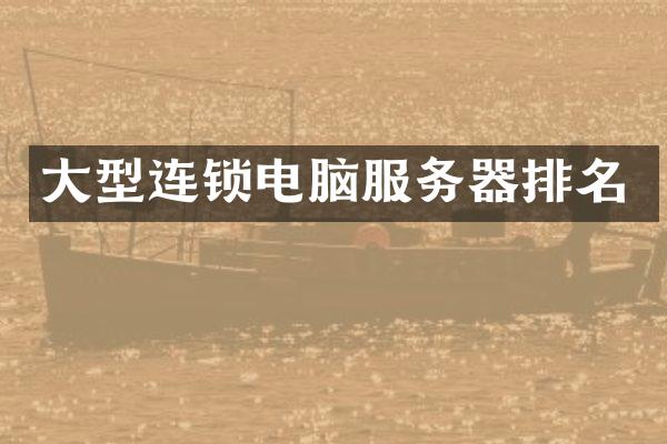大型连锁电脑服务器排名