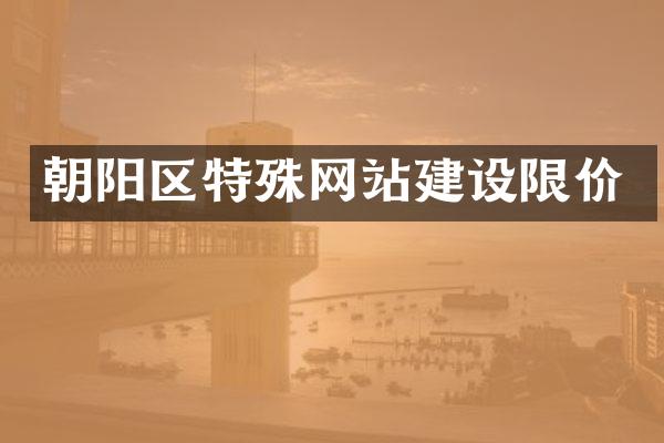 朝阳区特殊网站建设限价