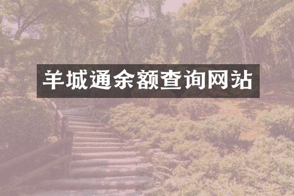 羊城通余额查询网站