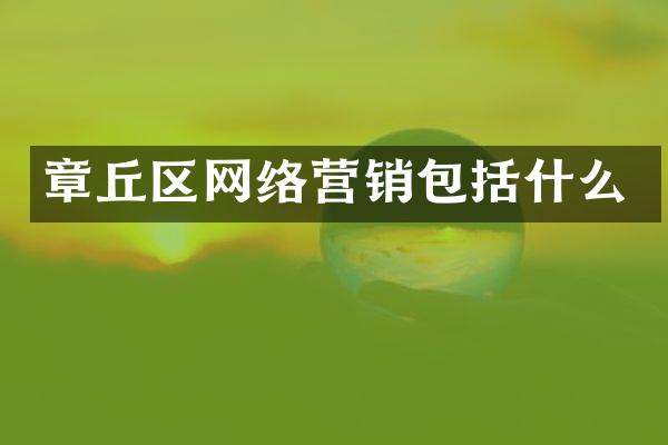 章丘区网络营销包括什么