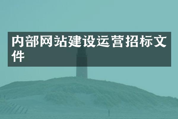 内部网站建设运营招标文件