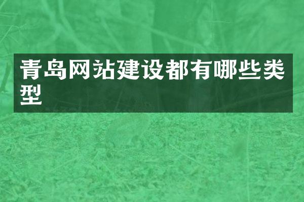 青岛网站建设都有哪些类型
