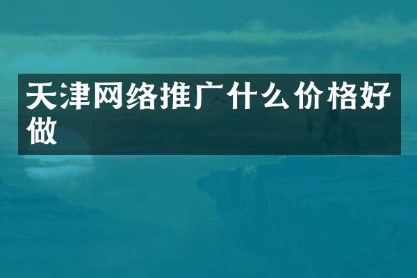 天津网络推广什么价格好做