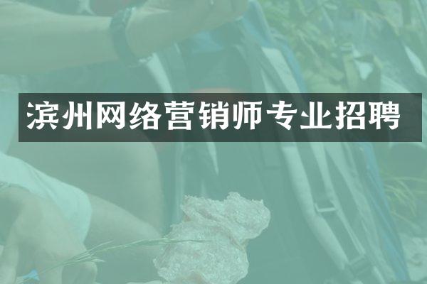 滨州网络营销师专业招聘