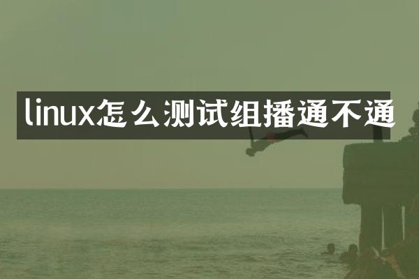 linux怎么测试组播通不通