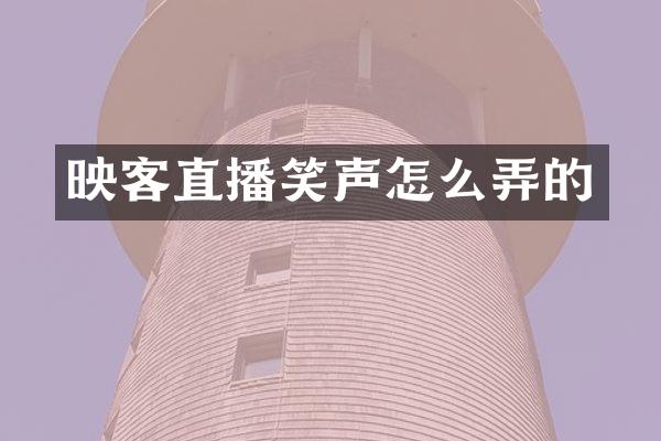 映客直播笑声怎么弄的
