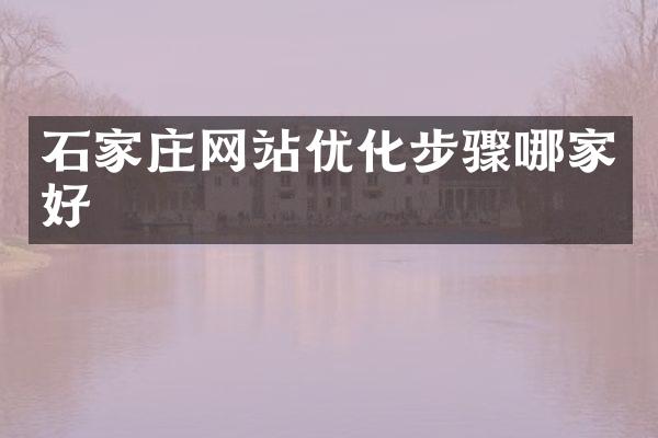 石家庄网站优化步骤哪家好