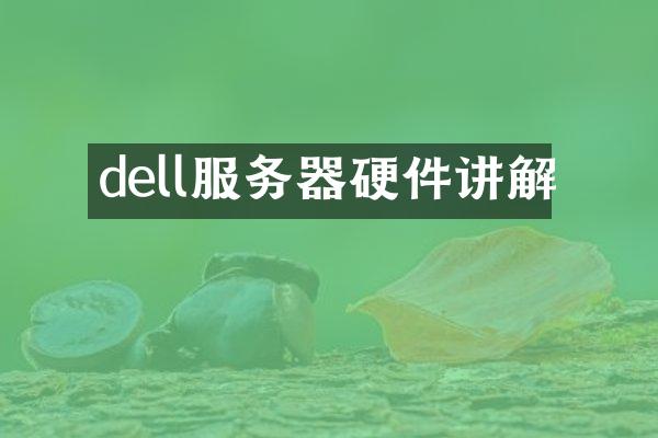 dell服务器硬件讲解