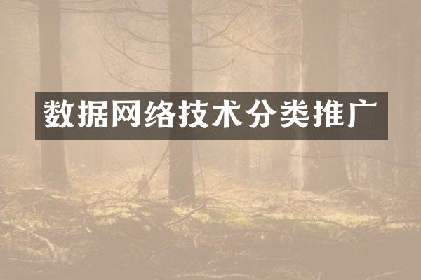 数据网络技术分类推广