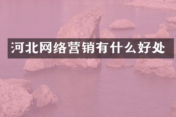 河北网络营销有什么好处