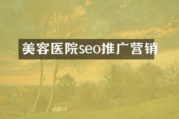 美容医院seo推广营销