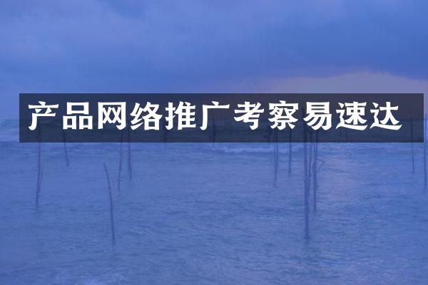 产品网络推广考察易速达