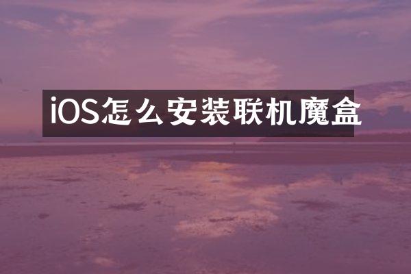 iOS怎么安装联机魔盒