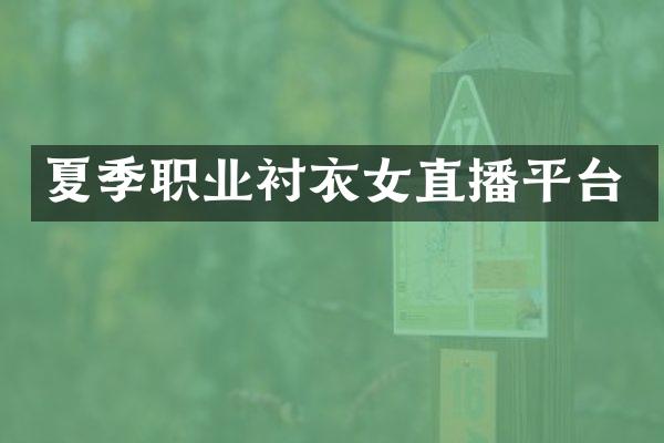 夏季职业衬衣女直播平台