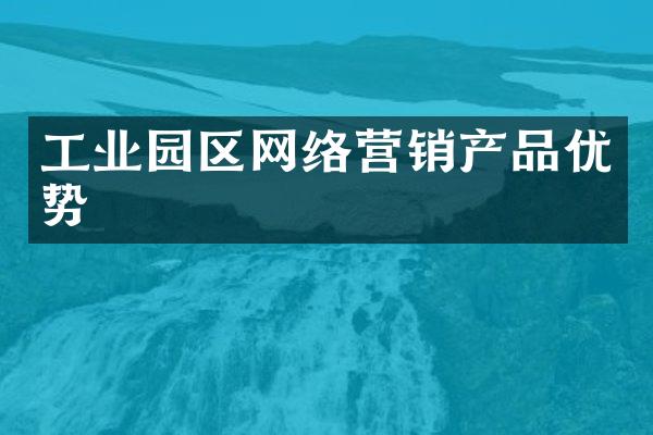 工业园区网络营销产品优势