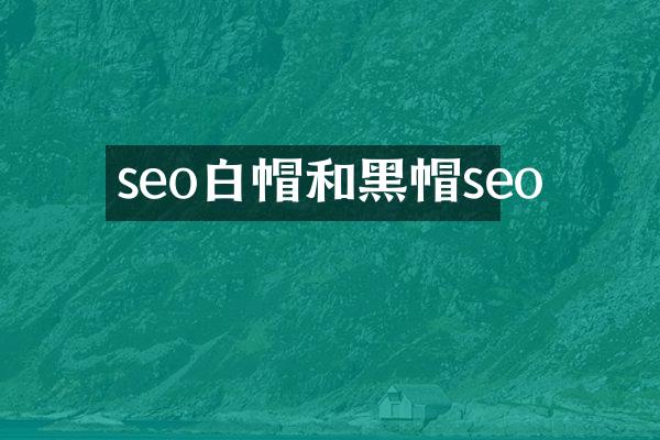 seo白帽和黑帽seo