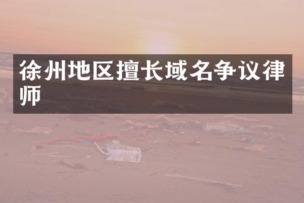 徐州地区擅长域名争议律师