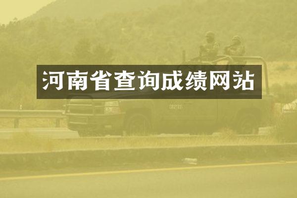 河南省查询成绩网站