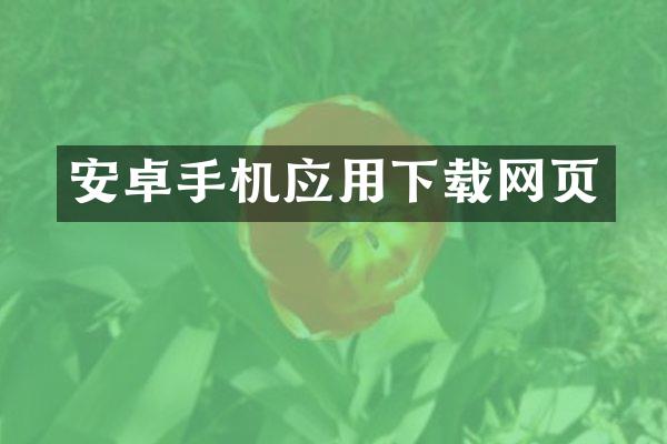 安卓手机应用下载网页