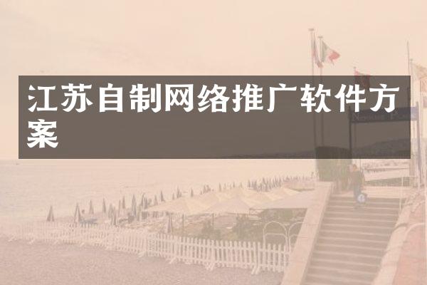江苏自制网络推广软件方案