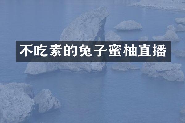 不吃素的兔子蜜柚直播