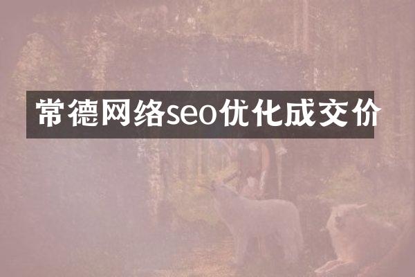 常德网络seo优化成交价