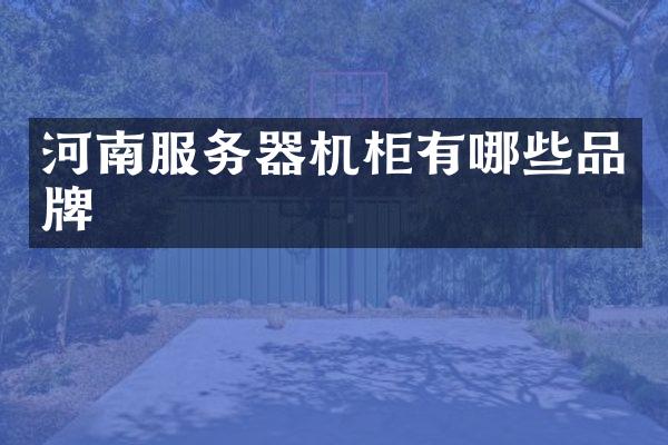 河南服务器机柜有哪些品牌