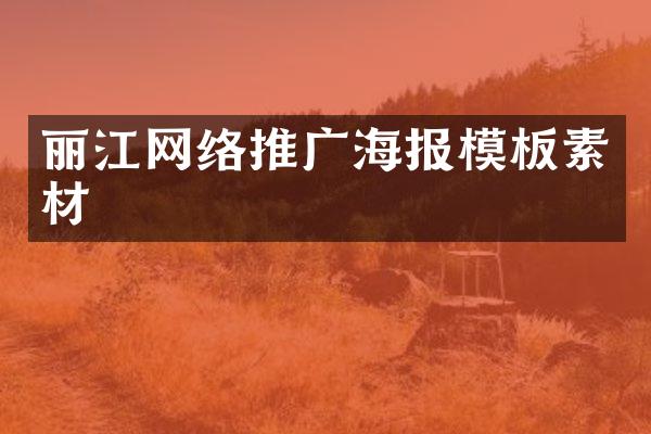 丽江网络推广海报模板素材