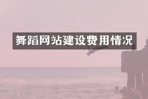 舞蹈网站建设费用情况