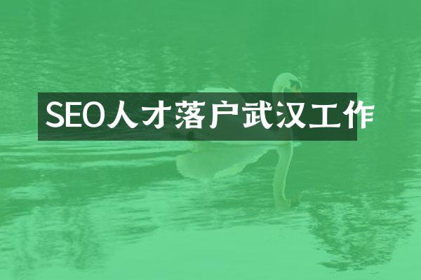 SEO人才落户武汉工作