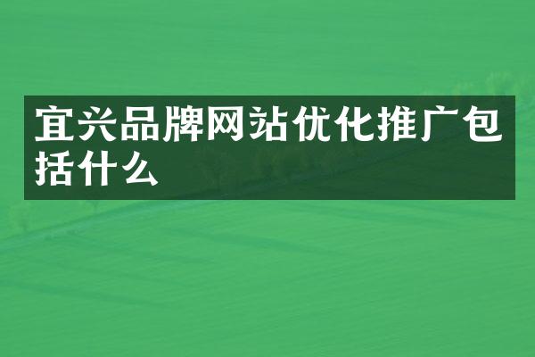 宜兴品牌网站优化推广包括什么
