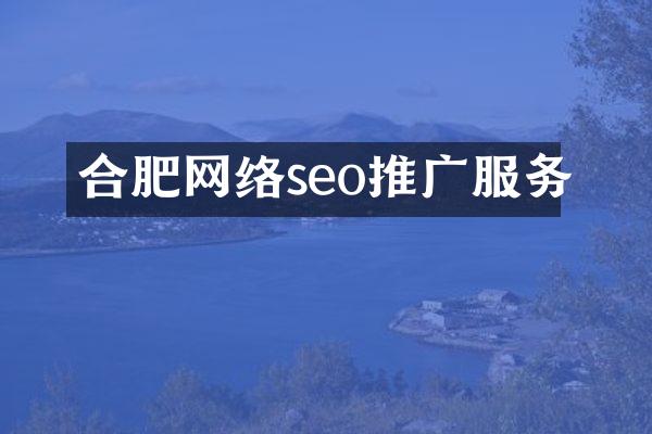 合肥网络seo推广服务