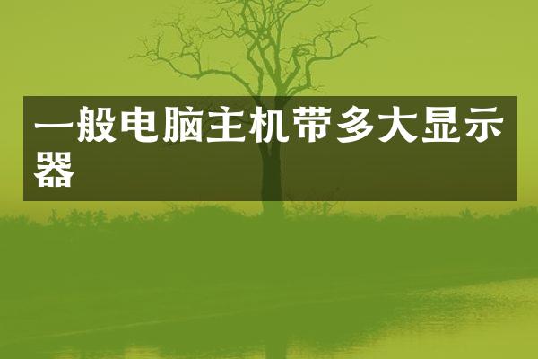 一般电脑主机带多大显示器